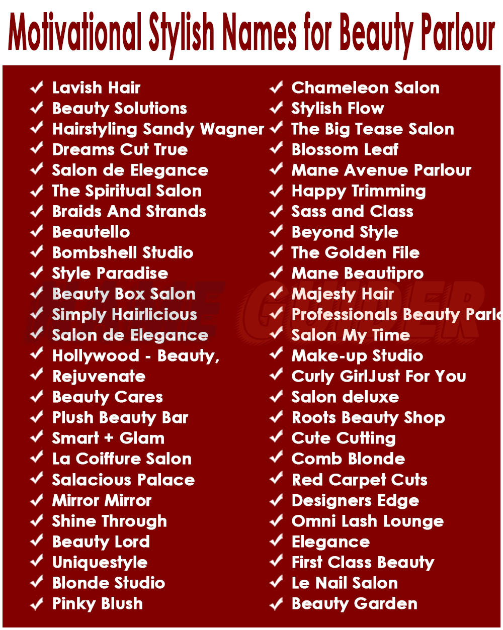 350+ Stylish Names For Beauty Parlour Name Guider