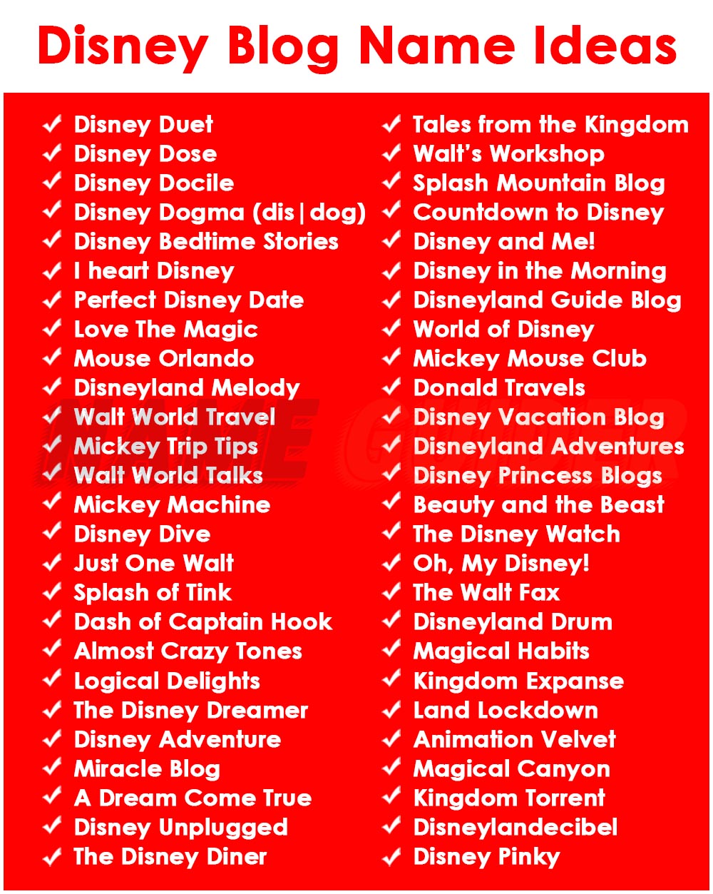 disney travel blog names