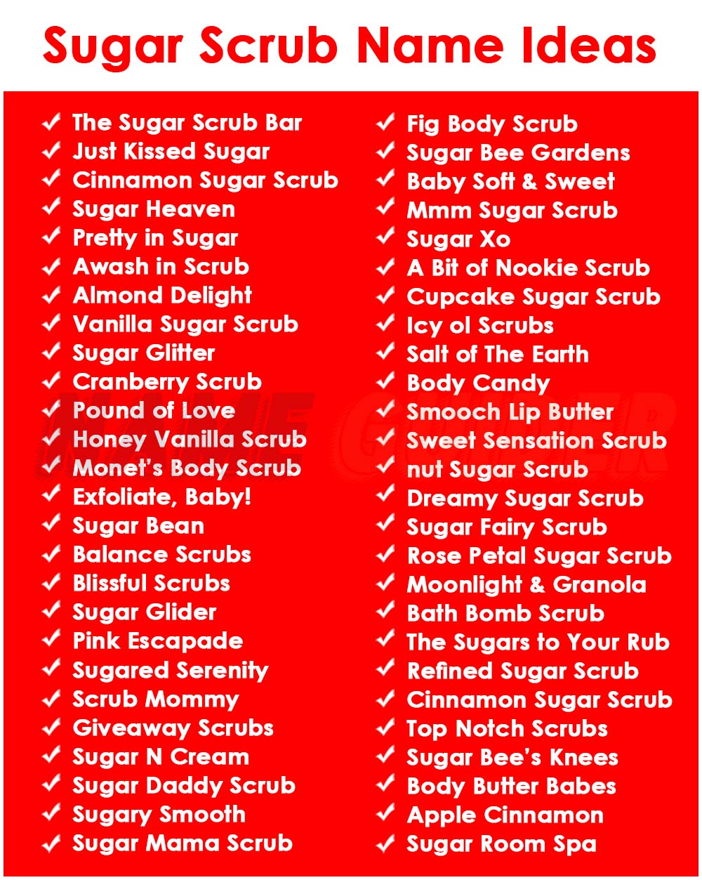 300+ Sugar Scrub Name Ideas (2023) Name Guider