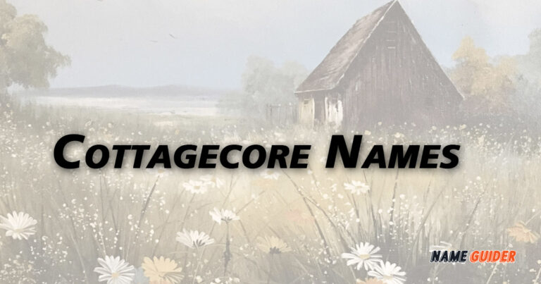 750 Cottagecore Names Ideas And Suggestions 2023 Name Guider   Cottagecore Names 768x403 