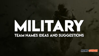 Military Team Names Ideas and Suggestions