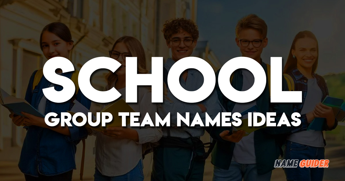 School Group Team Names