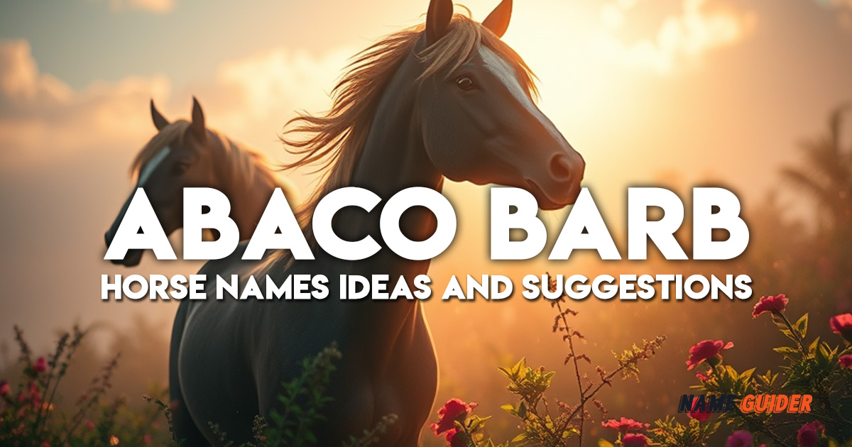 Abaco Barb Horses Names Ideas and Suggestions