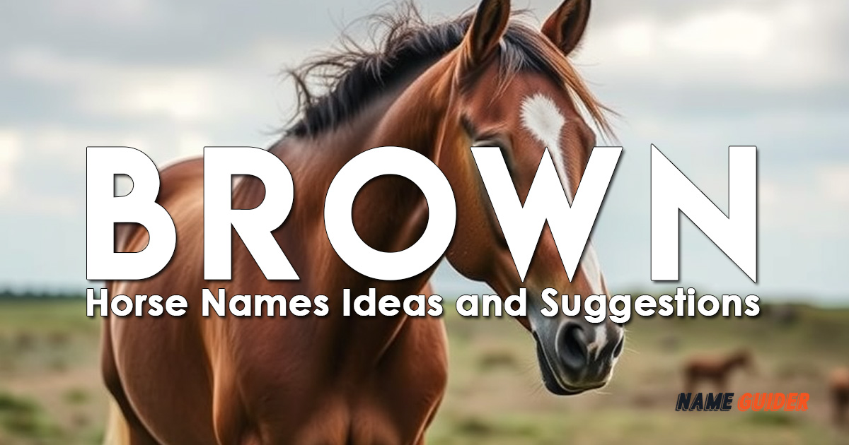 Brown Horse Names Ideas and Suggestions