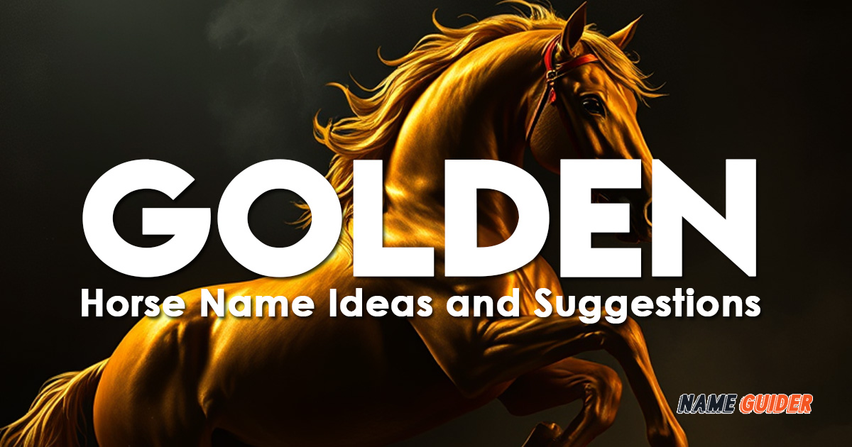 Golden Horse Name Ideas and Suggestions