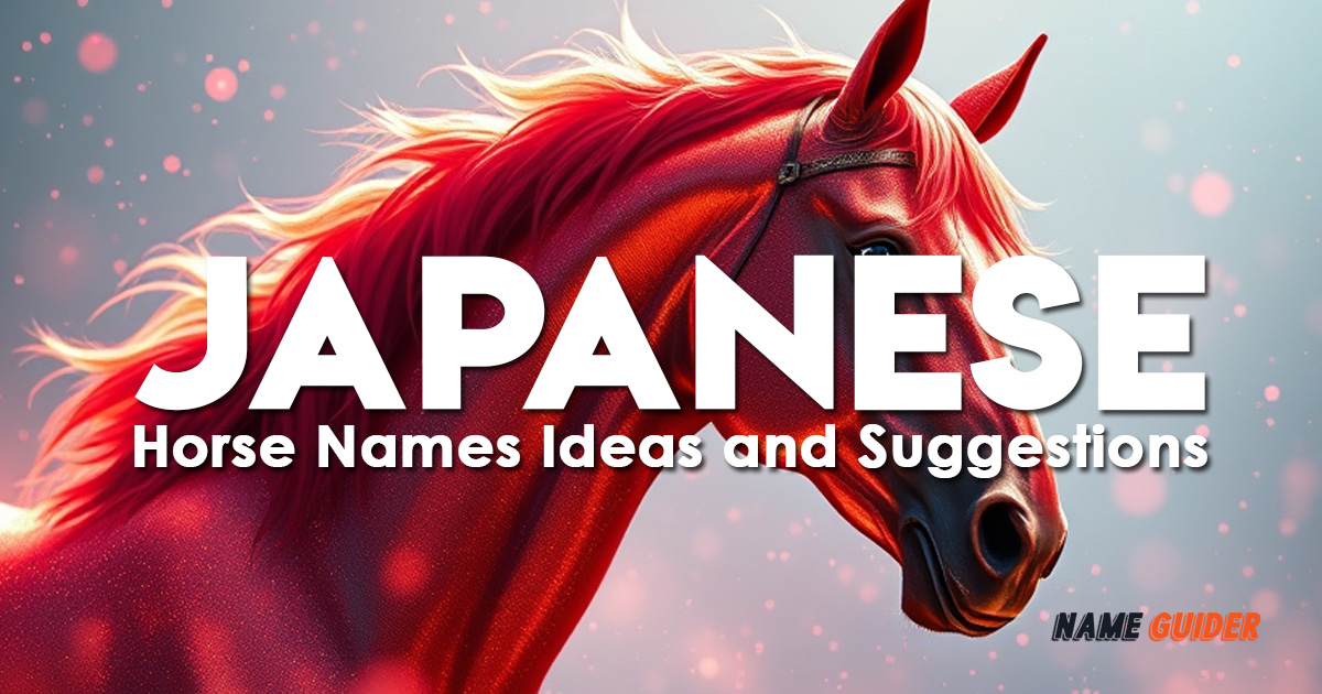 Japanese Horse Names Ideas and Suggestions